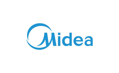 Midea logo on a white background Battery